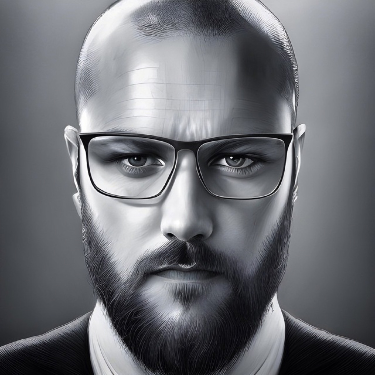 Fabio Andreatta original black and white profile portrait, entrepreneur and investor based in Friesland